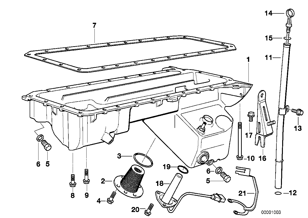 Oliecarter/olieniveau