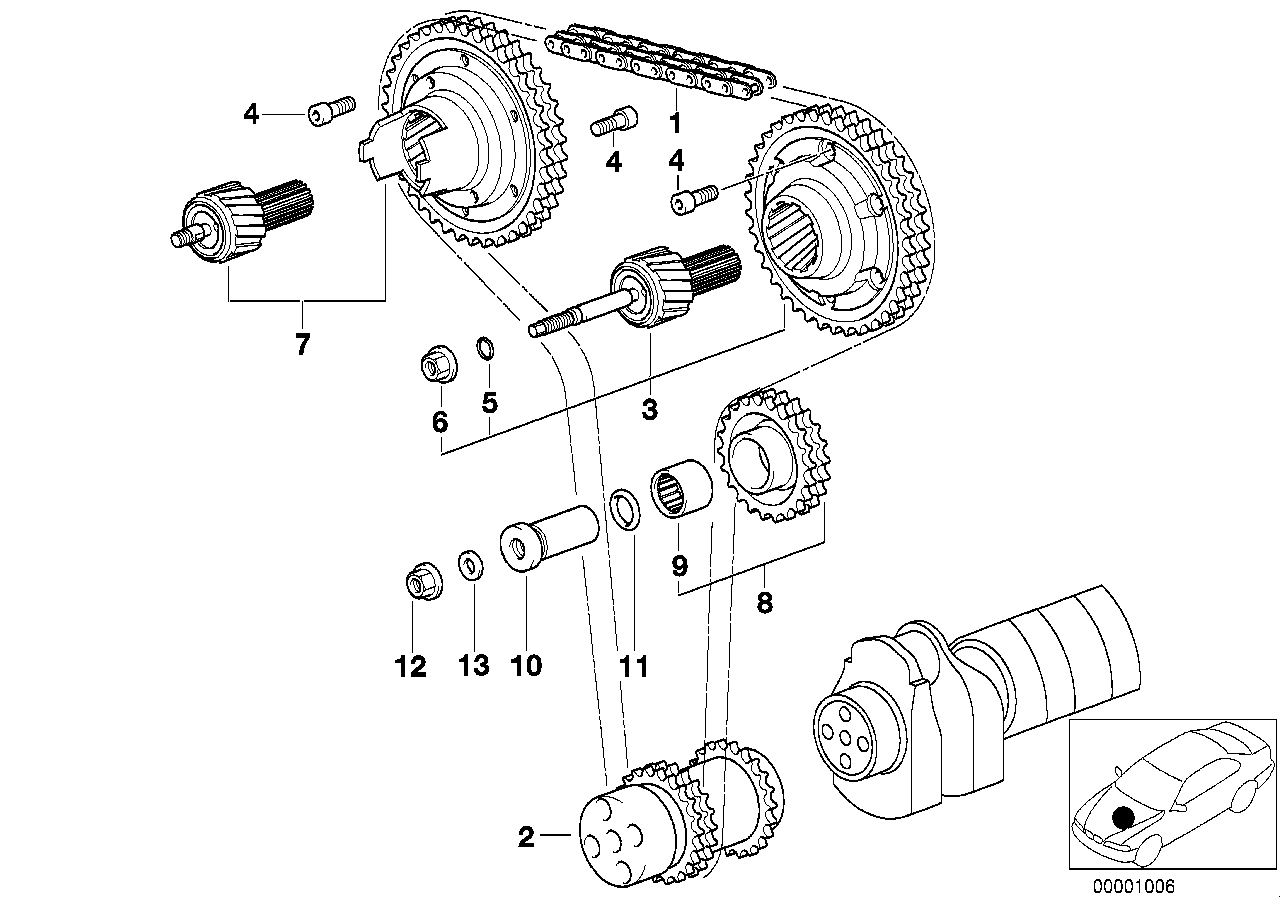 Mechanizm ster.-łańcuch sterujący