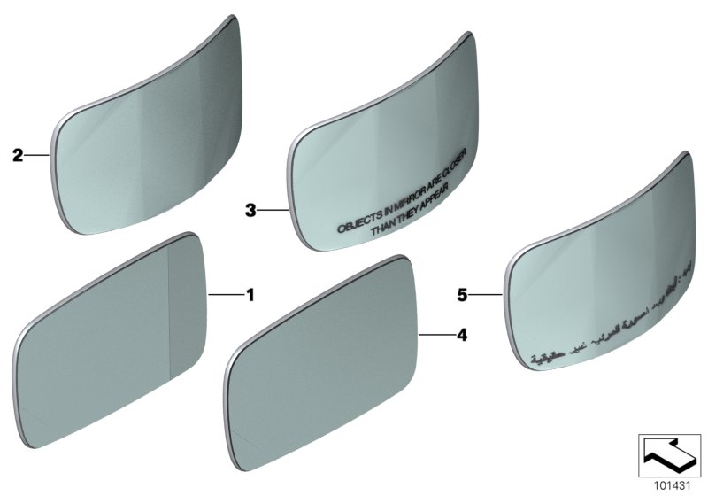 Mirror glass (S430A)