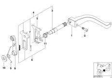 6-speed gearbox shift components