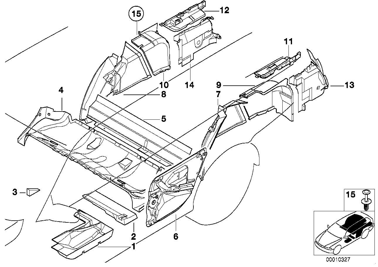 Sound insulating rear