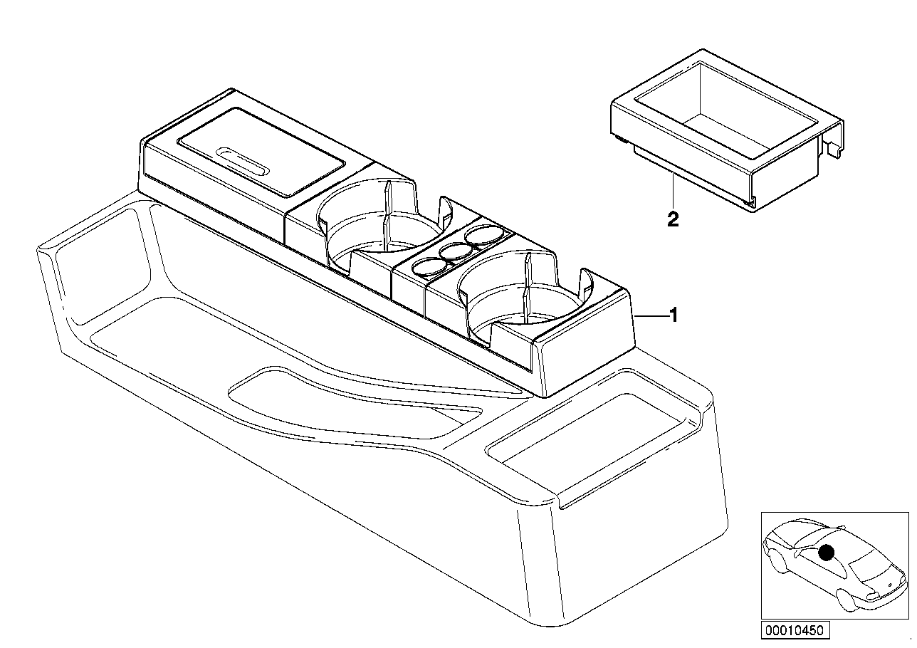 Multifunctional oddments tray