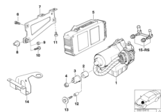 Hydro unit ABS/ASC/control unit/support