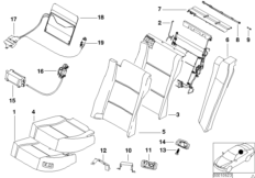 Asiento trasero ajuste electrico