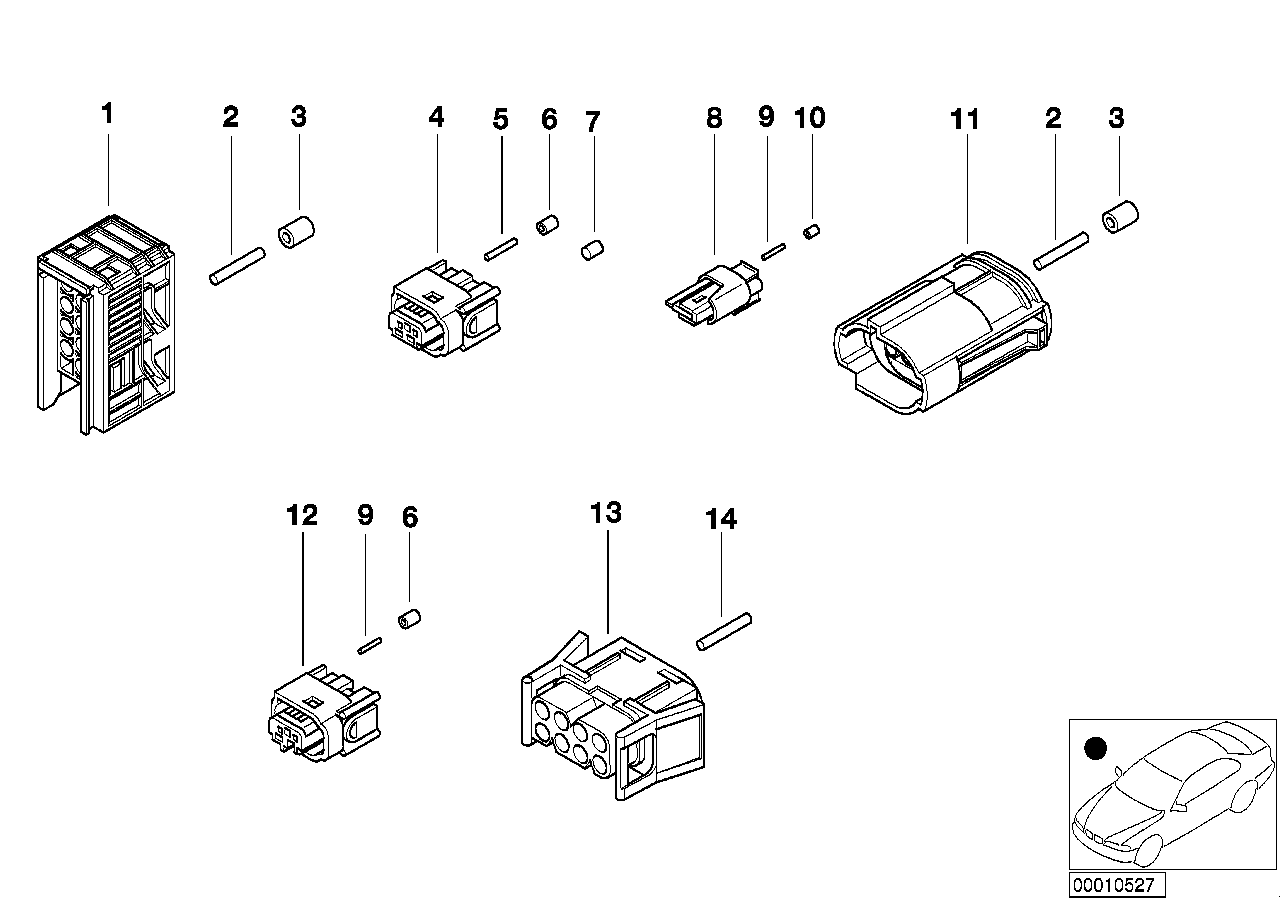 Diverse Stecker nach Verwendungszweck