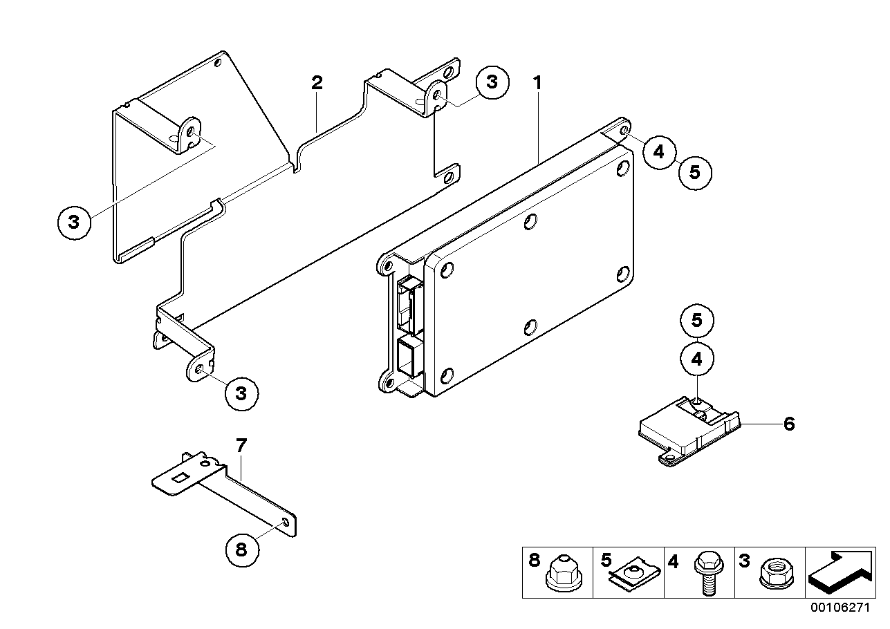 Single parts, SA 638, trunk