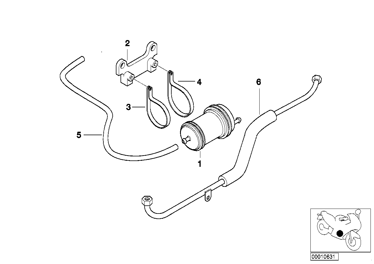 Aktivkohlefilter/Anbauteile