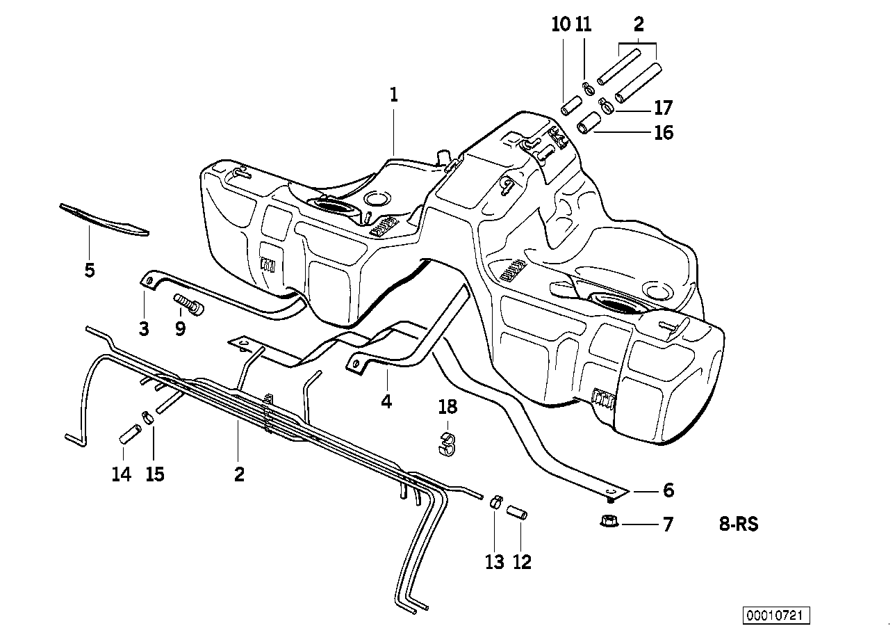 Serbatoio del carburante plastica