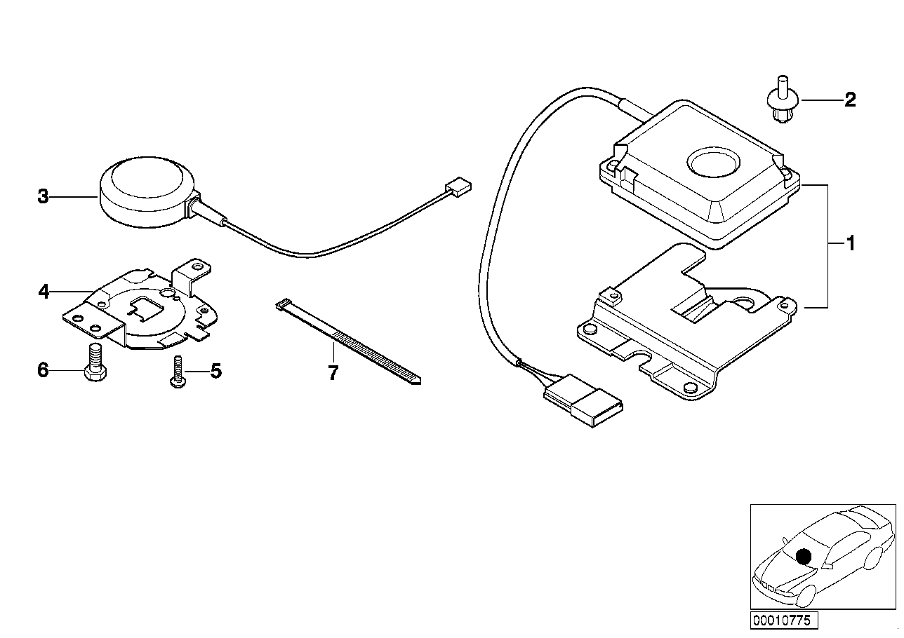 Sonda pola magnetycznego/antena GPS