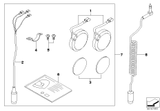 Hjälminbyggnadssats audio-system