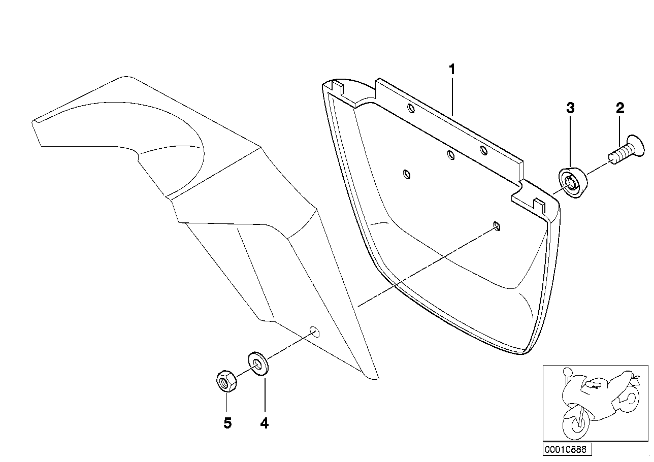 Pala de protecção atrás grande