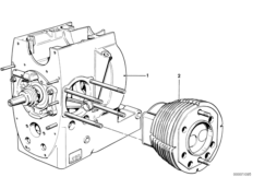 Short engine / Cylinder with pistons