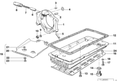 Bearing cover/oil pan/aggregate guard