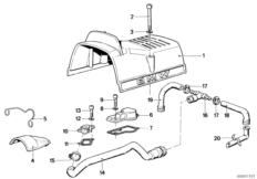 Cover panel / engine ventilation