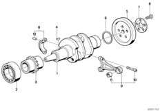 Crankshaft/Connecting rod/Mounting parts