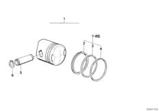 Piston, single components