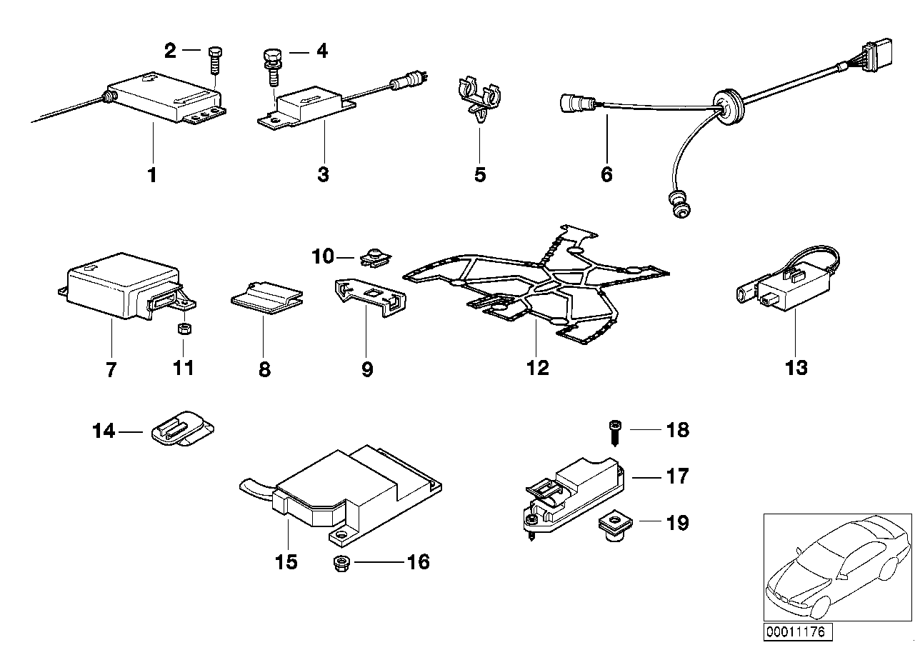 Elektro-onderdelen v airbag