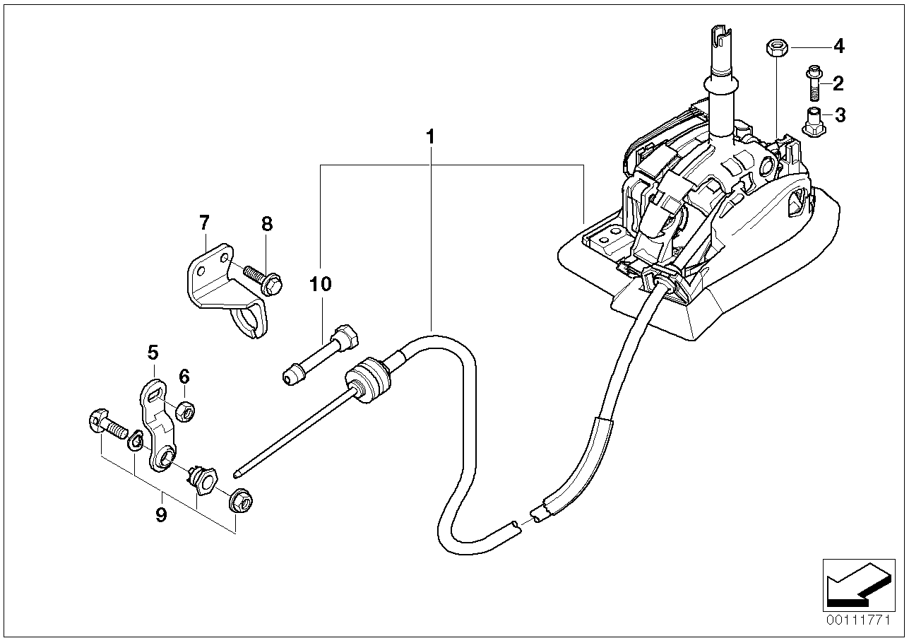 Autom.transmiss.steptronic shift parts