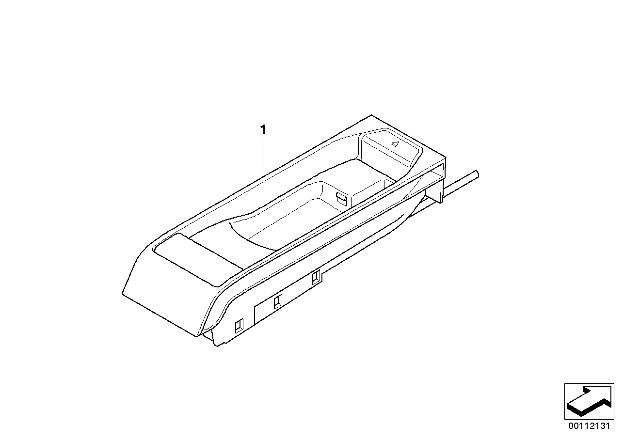 Single parts SA 639, centre console