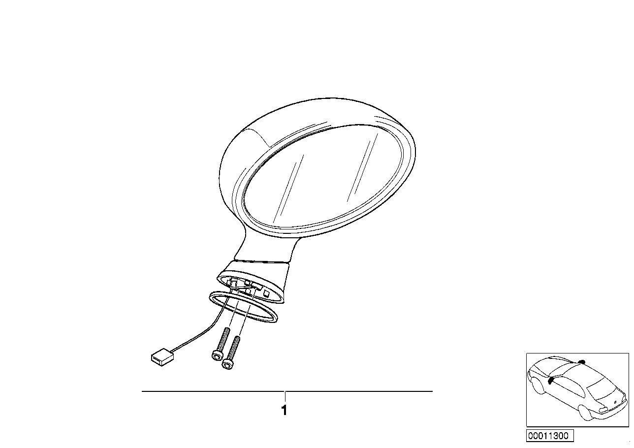 後付けセット M ドア ミラー