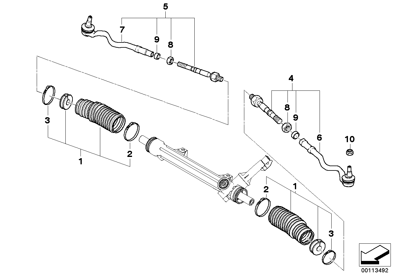 Steering linkage/tie rods