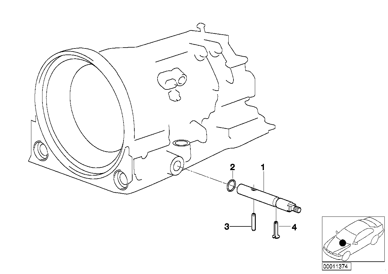 A4S 270R/310R selector rod