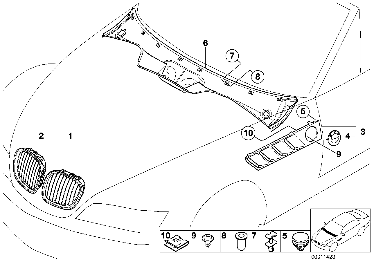 exterior trim / grille