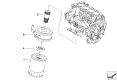 Sistema de lubrificação-filtro de óleo