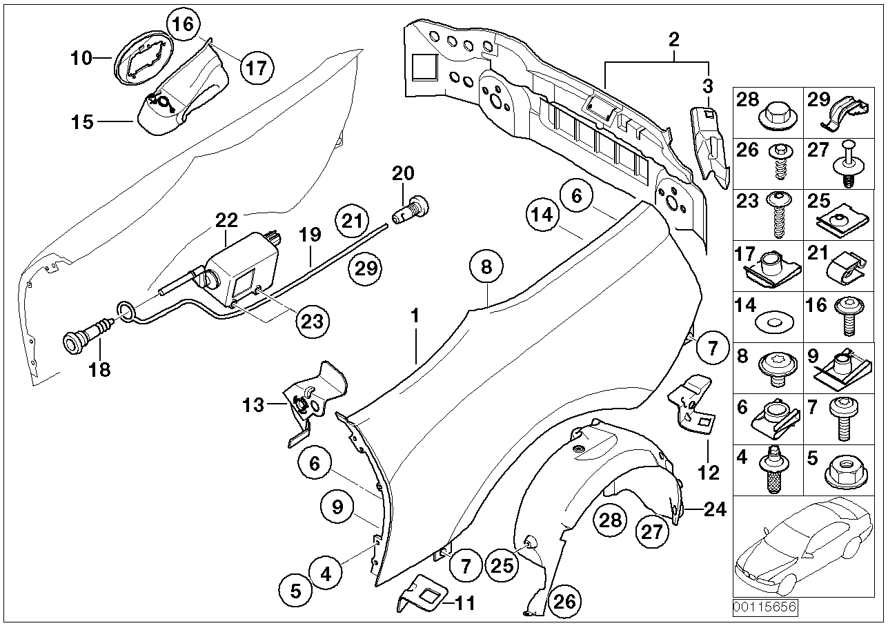 Side panel/tail trim