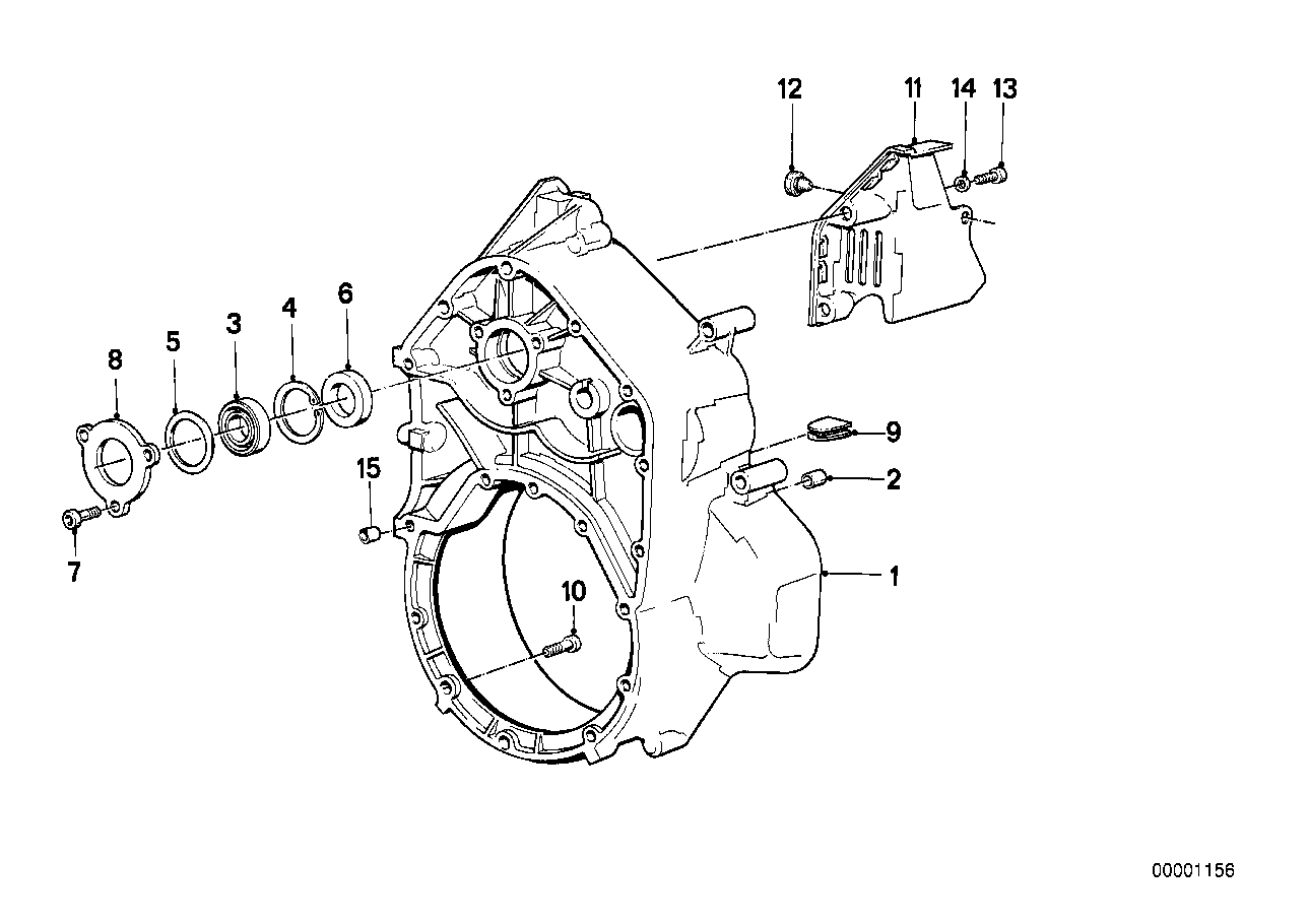 Intermediate housing/alternator cover