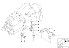 Gearbox parts - lambda probe holder