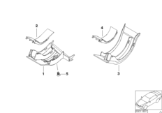 Cable covering f trunk lid