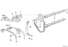 Timing gear - cam shaft/chain drive