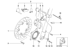 Front wheel brake