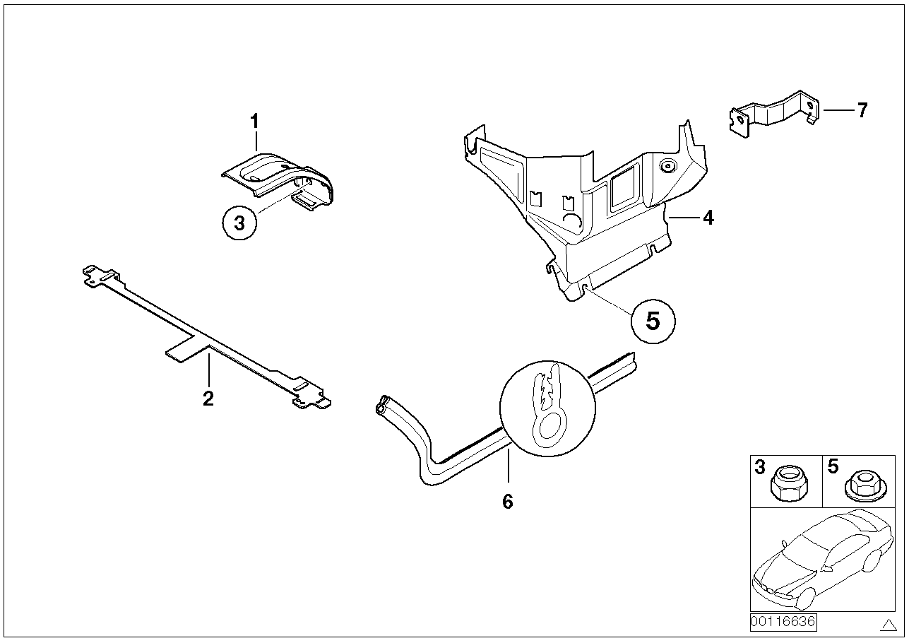 Pièces diverses de carrosserie