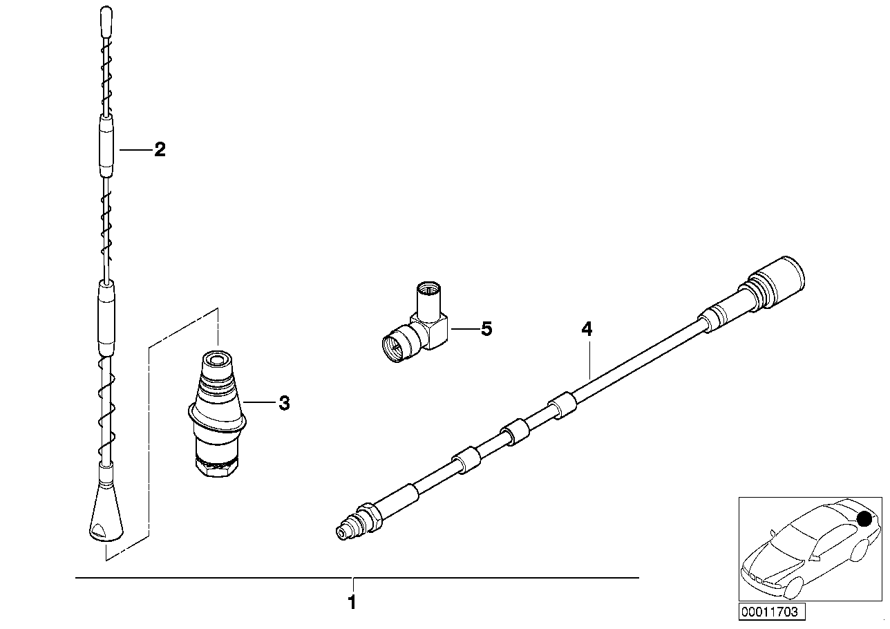 加装套件 侧围天线