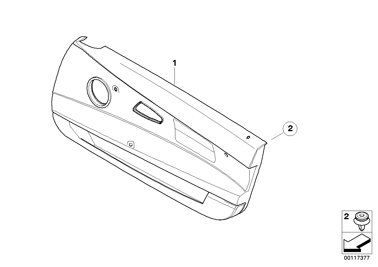 Door trim panel