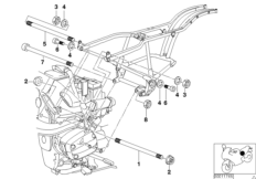 Suspension moteur