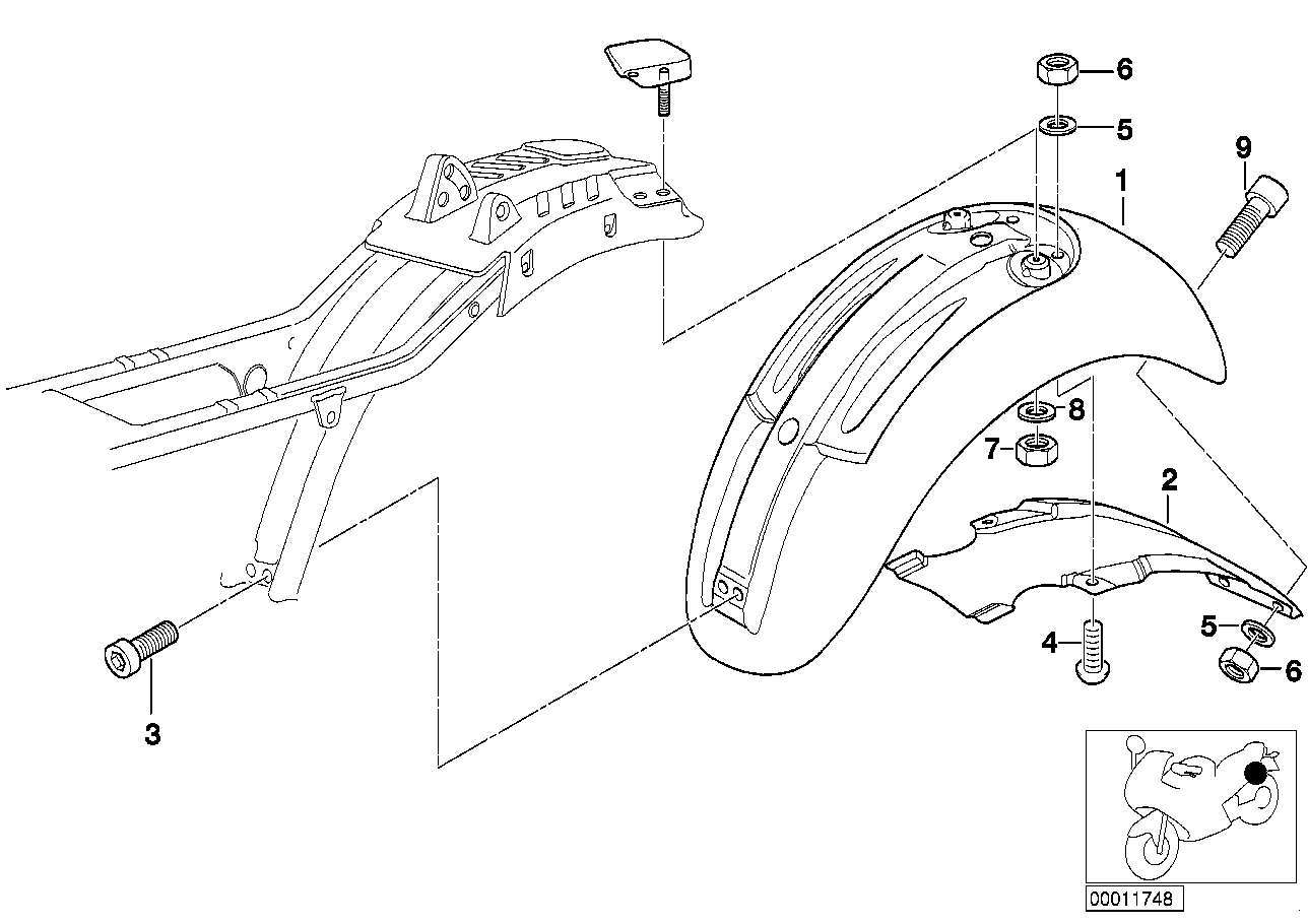 Kotflügel hinten