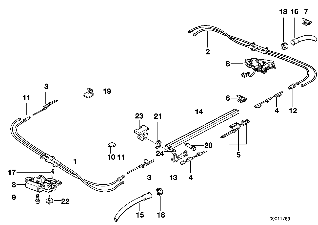 Schiebehebedach-Antrieb