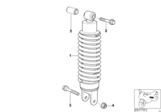 Federbein hinten