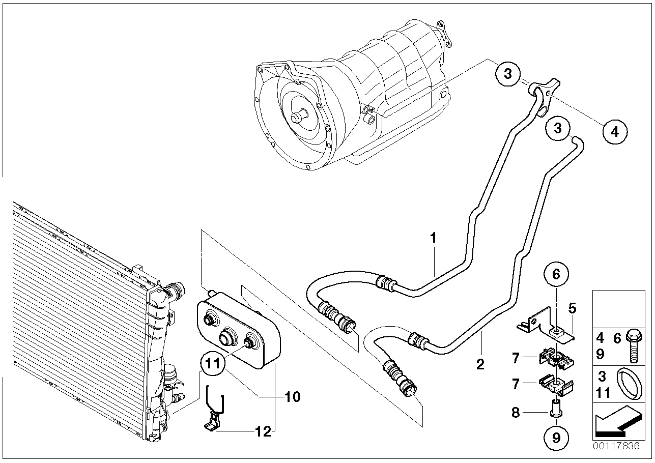 Transmission oil cooling