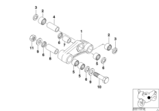 Pcs de renvoi p suspension roue arriere