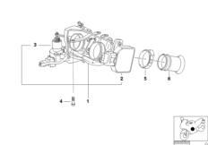 Throttle valve system/actuator/sensor