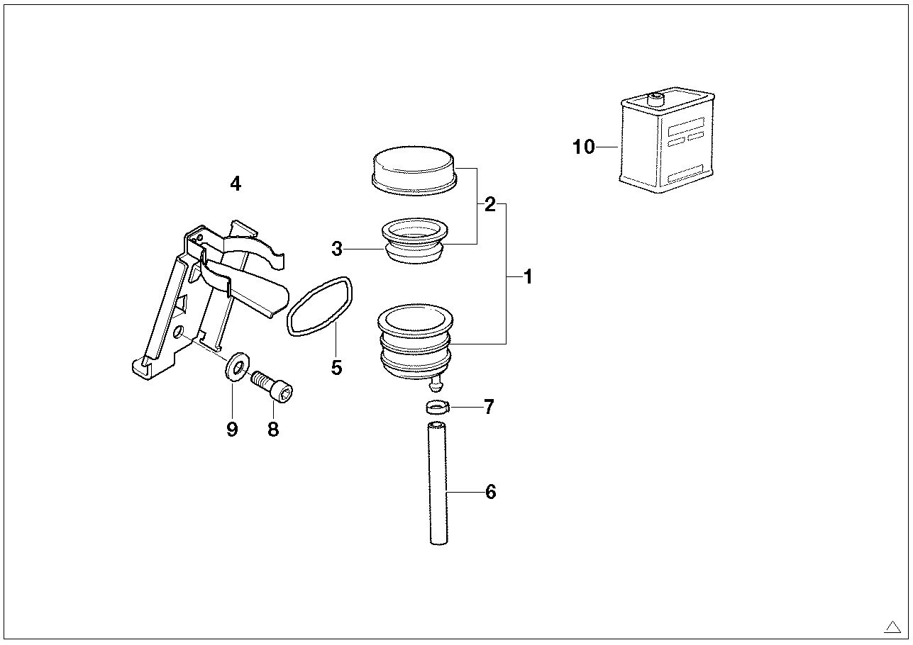 Flüssigkeitsbehälter hinten