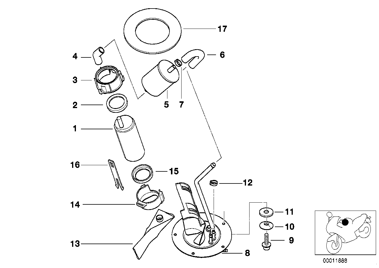 Pompe de carburant/filtre a carburant