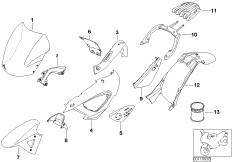 Części lakierowane M839 titan-silber