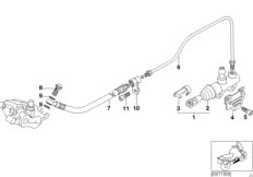 Rear brake master cylinder