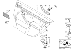 Revetement porte arrière/Airbag latéral