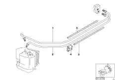 Brake pipe front ABS